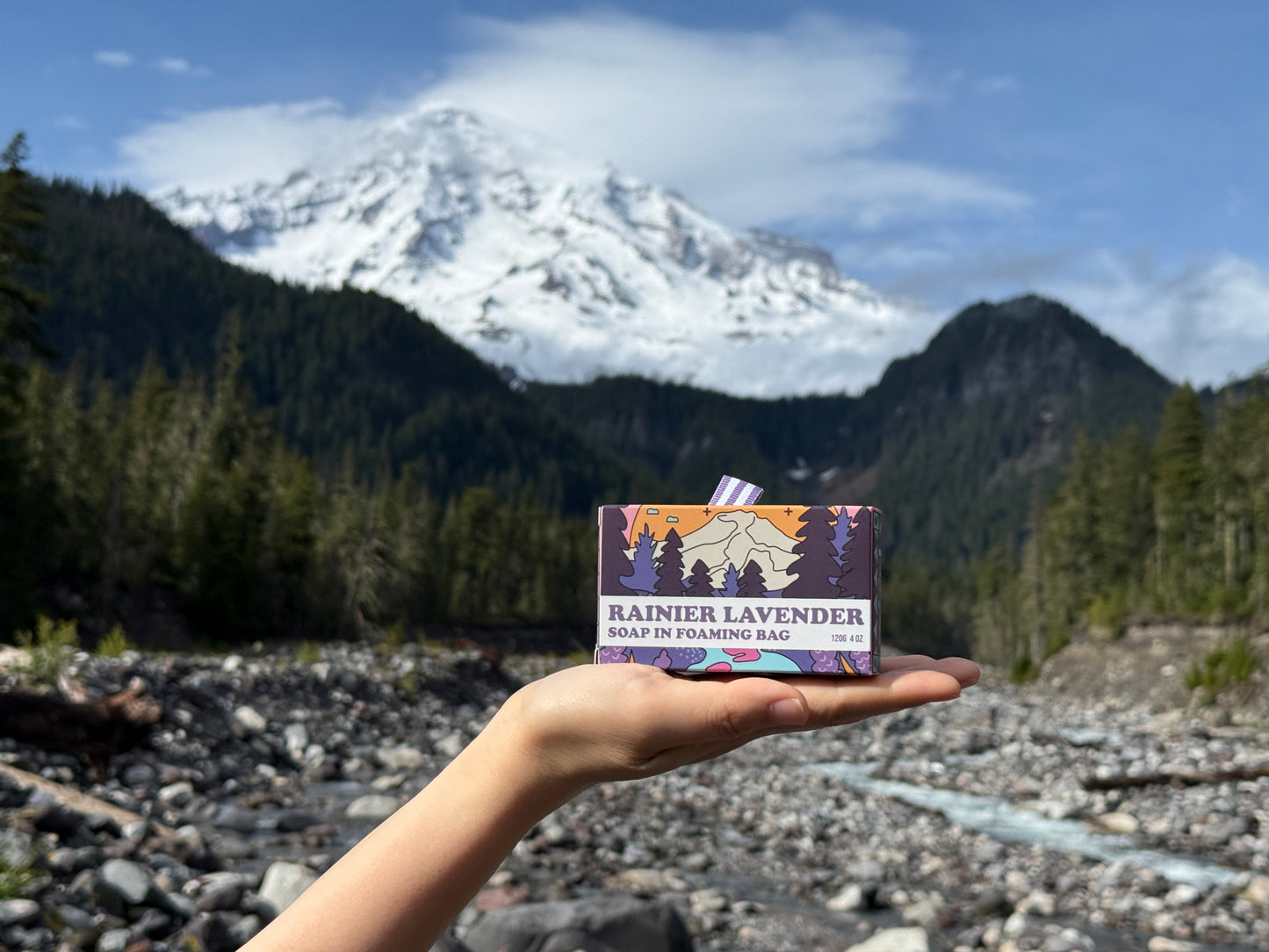 Rainier Lavender Soap in Foaming Bag