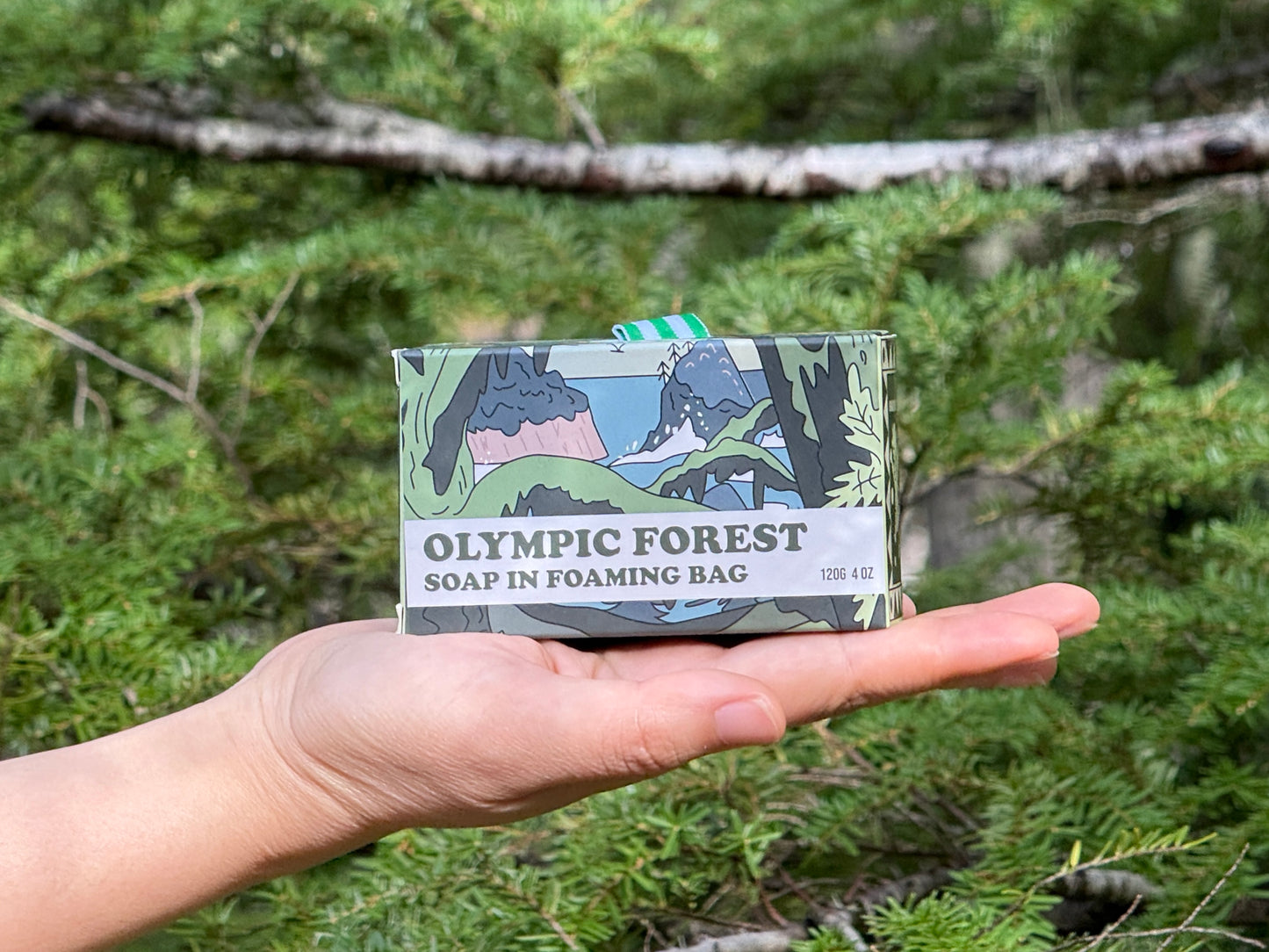 Olympic Forest Soap in Foaming Bag