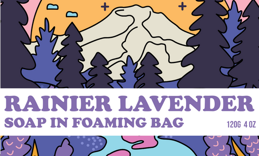 Rainier Lavender Soap in Foaming Bag